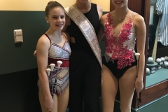 Elsie and Jessica with Adaline Bebo (USA) at Twirl Mania February 2019.