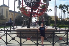 Ashley representing Pizzazz at the 2019 Twirl Mania Competition at Walt Disney World ESPN Wide World of Sports Complex.